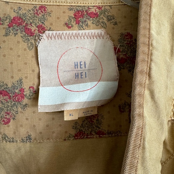 Anthropologie Hei Hei Khaki Utility Jacket XL - Picture 2 of 5